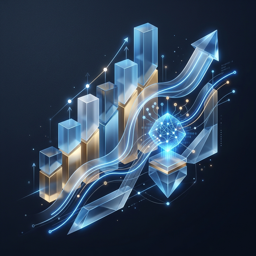 smart-budgeting 3D Financial Growth Artwork