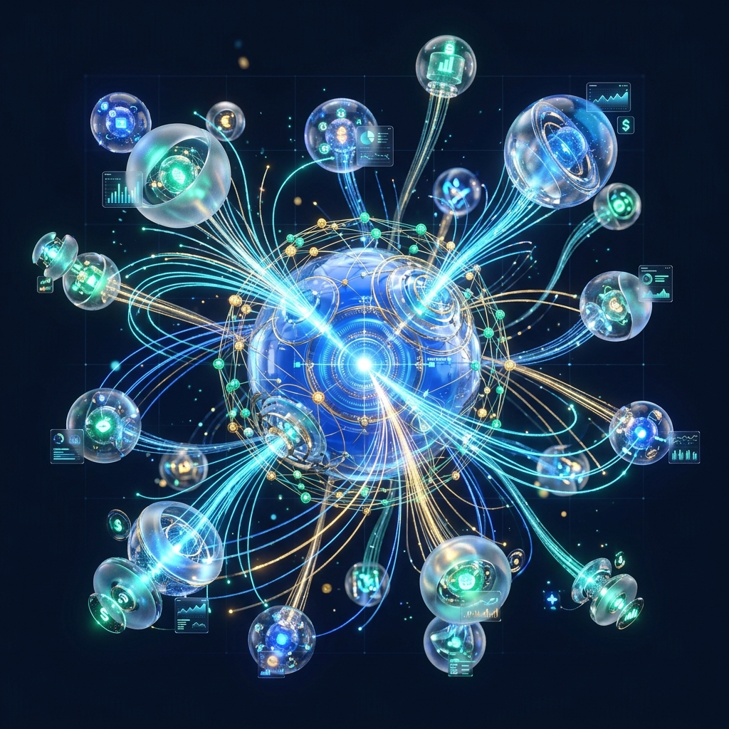 smart-budgeting 3D Advisor Network Artwork