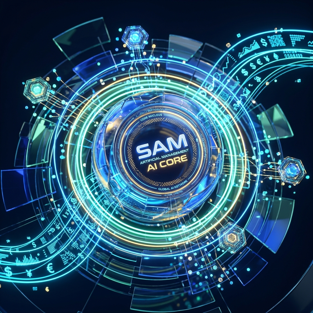 smart-budgeting SAM AI Core 3D Artwork